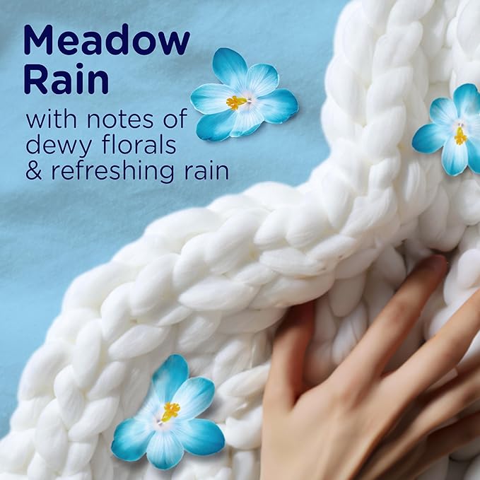 Downy Blends In-Wash Laundry Scent Booster Beads, Meadow Rain Scent, 13 OZ, Fabric Sottener Beads and Freshness
