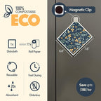 Reusable Paper Towels, Swedish Dishcloths for Kitchen 8-Pack, Non-Scratch Swedish Dish Towels, Super Absorbent Cellulose Dish Cloths, Eco Friendly Gifts