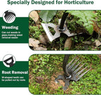 Weeding Artifact Uprooting Weeding Tool, 6 Teeth Multifunctional Hand Weeder Tool, Portable Garden Weed Tools, Weed Remover Tool for Yard and Garden