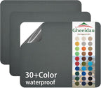 Canvas Repair Patch 9×11 Inch 3Pcs Waterproof Self-Adhesive Fabric Repair Patch for Tents,Boat Cover,Pop Up Canopy,Patio,Bags,Car Seats,Sofas,Furniture Cover(Dark Grey)