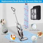 for Bissell CrossWave Vacuum Cleaner Replacement Parts 4 Pack 1868 Bissell CrossWave Multi-Surface Brush Rolls Tangle-Free+ 4 Pack 1866 Replacement Vacuum Filters Compare Part 1608683 1608684