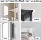 Rubber Bond Self-Adhesive Rubber Wall Outlet Cover Plate 5 Pack - Easy to Apply Peel & Stick Drywall Hole Patch - 5x3 Inch Screwless Blank Wall Plate Cover - Premium Rubber Wall Hole Cover (White)