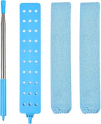 Retractable Gap Duster Cleaner Cleaning Tools with 2 Microfiber Dusting Cloths Washable Duster for Cleaning Under Appliances Furniture Couch Fridge