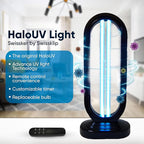Swissklip HaloUV, Mold Remover, Home Disinfection Device, Dust Mites Remover, UV Light Sanitizer, Ultraviolet Sanitizer for Home, Room & Kitchen, Ultraviolet Light with 4 Speed Timings