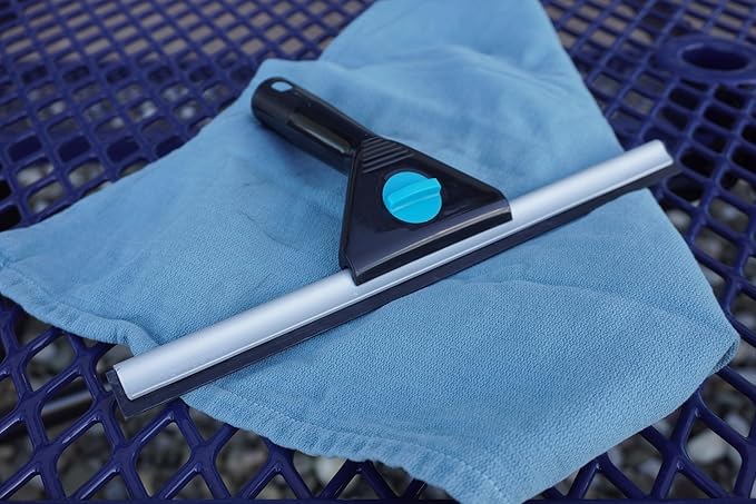 Moerman 18 Inch All Purpose Window Squeegee - Lightweight Durable Plastic Handle -Aluminum Channel with Streak Free Rubber - for Window Cleaning, Showers, and Mirrors