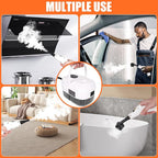 2500W High Pressure Steam Cleaner with One-Button Adjustment, 15 in 1 Handheld Steam Cleaner for Home, Multi-Purpose Portable Steamer for Car Detailing/Grout/Floor/Tile Dirt Remover Cleaning Tool