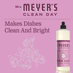 MRS. MEYER'S CLEAN DAY Liquid Dish Soap, Biodegradable Formula, Peony, 16 Fl. Oz - Pack of 3