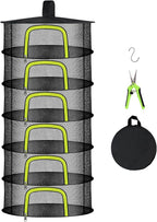 6 Layer Herb Drying Rack, Herb Drying Rack Hanging Mesh, Foldable Plant Drying Net With U-Shaped Zipper, Garden Shears, Hooks, For Drying Herbs Plants, Flowers, Fruits, Food, Clothes(6 Layers-23.62'')