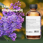 Lilac Fragrance Oil 2 Oz, Natural Scent Oil for Home Essential Oils Diffuser, Candle Making, Soap Making, DIY Body Oils, Perfume, Body Mist, Spray - Floral Scent