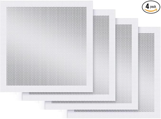 4-Pack 12x12 Inch Drywall Repair Patch Kit, Self-Adhesive Mesh with Aluminum Panels, Heavy-Duty Wall and Ceiling Hole Patch for Large Repairs