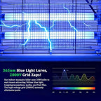Electric Bug Zapper, 2800V High Grid Indoor Mosquito Killer with 20W Lamps, Plug-in Hanging Insect Trap for Mosquitoes, Moths, Gnats, Flies and Flying Insects Indoor Use