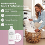 Heritage Park Luxury Laundry Detergent | Dermatologist Tested Plant based Natural & Enzyme Laundry Detergent | Sensitive Skin Friendly - Spring Magnolia (32 fl oz)