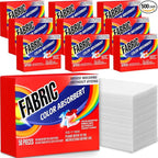 500 Pcs Color Absorber Laundry Sheets Color Dye Guard Sheets for Laundry Prevent Runs or Bleeds Fragrance Free Trapping for Home Apartment