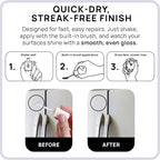 spot. Touch Up Paint, Porcelain + Appliance Repair Kit, for Chips, Scratches, Cracks, and Spots on Tiles, Metal Surfaces, Ceramics, and Fiberglass, White Gloss, 1 Fl Oz