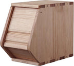Stackable Solid Wood Storage Chest,Hall Entryway Cabinet,Bins with Lids,Modular Wooden Multi-use Box,Closet Storage Organizers,Drawers,Potato,Onion,Bread,Classify by Items,7.75”W(1 Pack)