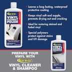 STAR BRITE Vinyl Cleaner, Polish & Protectant - Clean, Renew, Brighten & Protect All Vinyl Surfaces - Marine Grade Shampoo, Polish & UV Protection