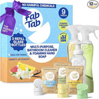 Fab Tab Home Starter Kit - Natural Cleaning Products - Household Cleaners - All-Purpose Cleaner Tablets - Plant-Based, Plastic-Fee - No Harsh Chemicals | Cleaning Kit