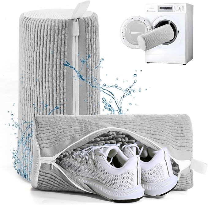 Shoe Washing Machine Bag,Shoe Laundry Bags for Sneakers, Reusable Shoe Cleaning Bag for All Shoe Sizes
