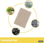Superio Scouring Pad Pack of 24 - Non-Scratching Natural Sisal Cleaning Scrub Pads, Eco-Friendly Resuable Kitchen Scrubbing Pads