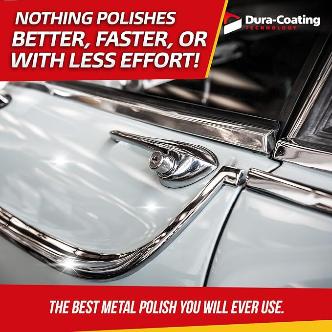 DURA-COATING TECHNOLOGY Blue Premium Metal Polish and Cleaner Liquid for All Metal, Brass, Gold, Copper, Fiberglass, Aluminum, Jewelry, Sterling Silver (1 Gallon Bottle)