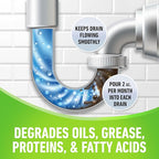 CLR Brands Clog Preventer Monthly Build Up Remover, 42 oz. Bottle, Drain Cleaner, Degrades Oils, Grease, Proteins and Fatty Acids, Safe for All Pipes and Septic Systems