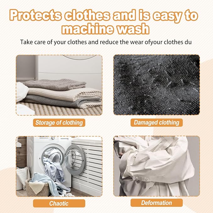 6 Pcs Mesh Laundry Bag Set - Breathable And Sturdy Zipper - Ideal For Underwear, Clothing, Shoes, Socks, And Travel