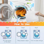 Pet Hair Remover for Laundry, Lint Dryer Sheets, 3 X Pet Hair Fighters, Reduces Static, Adds Softness(Unscented,200 Count)