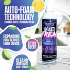 Foaming Garbage Disposal Cleaner with 24-Inch Hose | Deep Reach Drain Cleaner & Deodorizer | Odor Eliminator for Kitchen Drains & Disposals | Heavy-Duty Foaming Action | 1-Year Supply Per Can