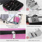 Bukere Travel Sunglasses Organizer Case Adjustable Slot For Multiple Eyeglasses Hard-shell Portable Storage Box for Men Women