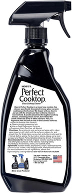 HOPE'S Perfect Cooktop Spray, Glass Ceramic Stovetop Cleaner, No Hazy Residue, Leaves Electric Stove Top Ranges Spotless, Clean Grease and Oil with Ease, Fragrance Free, 23 Fl Oz, Pack of 1
