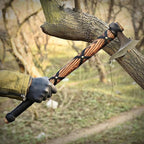 Viking Axe of Ragnar Lothbrok Hand Forged High Carbon Steel Norse Bearded | Camping Hatchet Axe with Genuine Leather Sheath Handcrafted Ash Wood Handle Throwing Tomahawk Viking Gifts for Men