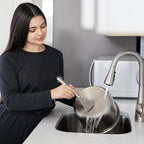 Fox Run Kitchen Brush, Stainless Steel Cleaning Brush for Tumblers, Glasses, Dishes, and Pans, 10.25"