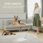 Carpet Rake for Pet Hair Removal, 54-Inch Adjustable Handle, Aluminum Alloy Deep Cleaner, Reusable Cat & Dog Hair Remover for Couches, Rugs, Mats, Fabric Furniture