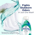 Downy Rinse Laundry Odor Remover, Cool Cotton Scent, 48 fl oz, Fabric Softener and Laundry Odor Removal Rinse, Fights Odors at the source, HE Compatible