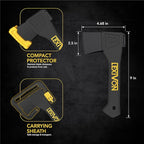 LEXIVON V9 Camping Hatchet, 9-Inch Axe | Ergonomic Grip, Lightweight Fiber-Glass Composite Handle | Protective Carrying Sheath Included (LX-V9)