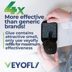VEYOFLY Fly Trap Indoor, Fruit Fly Traps for Indoors, (4 Device + 12 Refills) Gnat Traps for House Indoor, Fly Catcher Indoor, Plug in Light Flying Insect Trap, Bug Light Killer, Fly Trap