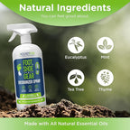 Rocket Pure Natural Odor Eliminator - Foot & Shoe Deodorizer Spray, Gear Odor Eliminator - Removes, Controls & Prevents Odors - Made with Essential Oils - Made in USA (Mint, 32oz)