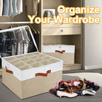 Shoe Storage Organizer for Closet,Stackable Shoe Storage Box for Entryway,Cube Storage Cabinet,Organizador De Zapato,Folding House Container with Clear Cover,Portable Holder Shoe Rack(Brown)