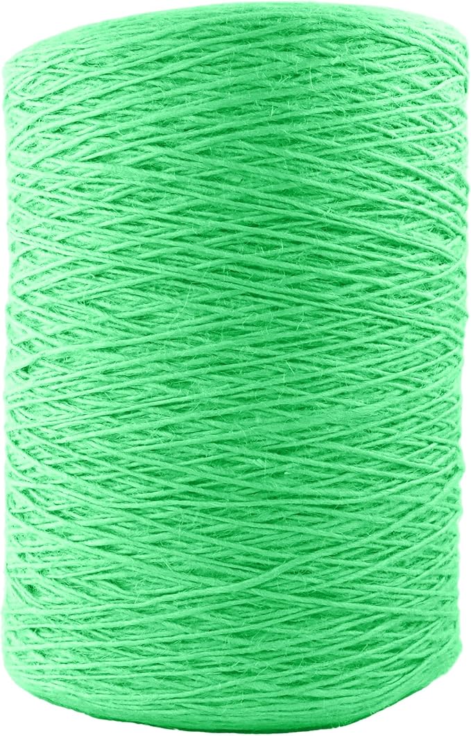 1mm x 5000 Feet Light Green Jute Rope, Twine for Gardening Tomato Climbing Plant Tie Floristry Crafts Gift Wrapping Packing Decor