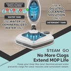 Steam and Go 10-in-1 Steam Mop - Multi-Functional Floor Steamer for Home Use w/Detergent Chamber, Detachable Handle & Handheld Steam Cleaner for Tile, Grout, Hardwood, Upholstery, Carpets & Furniture