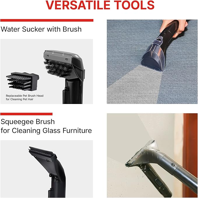 Shop-Vac Portable Carpet and Upholstery Cleaner Machine, Powerful Spot Cleaner for Pet Stains, Sofa, Rug, Mattress, Curtain and Window, Lightweight with One Cleaner Solutions