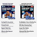 Washing Machine Cleaner New Ultra Pro Tablets 50% Stronger Formula for Pet - 28 Pack, HE Front & Top Load, Washer Deep Cleaning, Remove Tough Pet Hair, Odors, Residue & Grime, No Dander Build-up