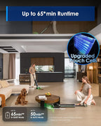Tineco Floor ONE S7 Master Wet Dry Vacuum Cleaner, 23kPa Suction Vacuum Mop with DustReveal Green Headlight, 65 Min Runtime, 185°F Flashdry, 3.9inch Ultra-Slim Stretch Mop