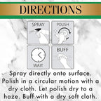 Stone Care International Granite Stone Polish - 24 Ounce - for Granite Marble Soapstone Quartz Quartzite Slate Limestone Corian Laminate Tile Countertop