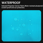 Canvas Repair Patch 9×11 Inch 3Pcs Waterproof Self-Adhesive Fabric Repair Patch for Tents,Boat Cover,Pop Up Canopy,Patio,Bags,Car Seats,Sofas,Furniture Cover(Turquoise)