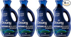 Downy WrinkleGuard Liquid Fabric Softener and Conditioner,Fresh,48 fl oz 48 Loads,(Pack of 4)