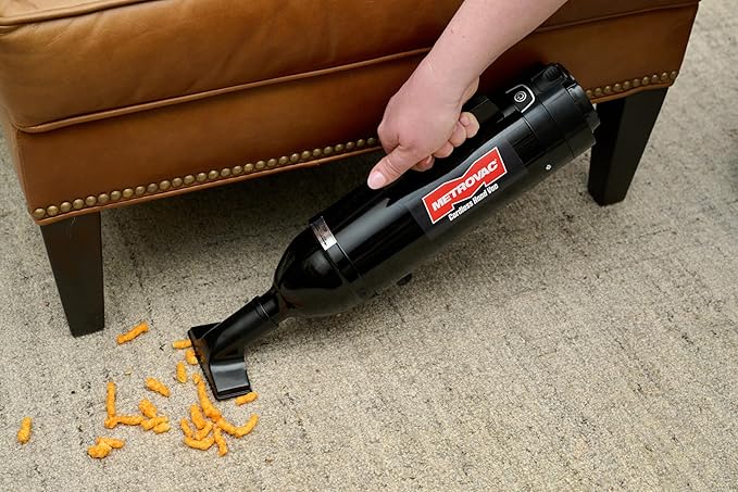 METROVAC CHV-B4 Cordless Hand Vac – Powerful, Portable, Vacuum Cleaner for Home, Auto Shop, Car, and Pet Hair – Premium Handheld Vacuum - Black