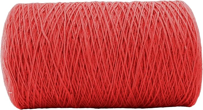 1mm x 3000 Feet Red Jute Rope, Twine for Gardening Tomato Climbing Plant Tie Floristry Crafts Gift Wrapping Packing Decor