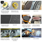 136Pcs Sanding Disc Drill Polishing Kit,3 Inch Sandpaper Wet Dry Headlight Restoration Kit with Hook and Loop Buffing Pads for Car Polish,Metal Glass Resin Polish Rotary Tools Attachment