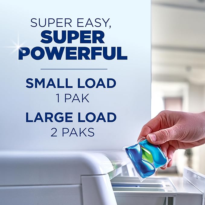 ARM & HAMMER™ Deep Clean Stain Formula Laundry Detergent Power Paks, Laundry Stain Remover, Sparkling Clean Scent, 44 Count, 44 Loads